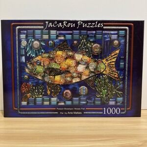 JaCaRou Puzzles Mosaic Fish By Anie Maltais 1000 Jigsaw Puzzle Poisson Mosaique